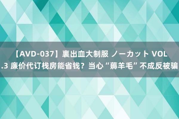 【AVD-037】裏出血大制服 ノーカット VOL.3 廉价代订栈房能省钱？当心“薅羊毛”不成反被骗