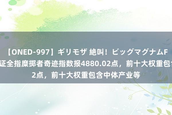 【ONED-997】ギリモザ 絶叫！ビッグマグナムFUCK Ami 中证全指糜掷者奇迹指数报4880.02点，前十大权重包含中体产业等