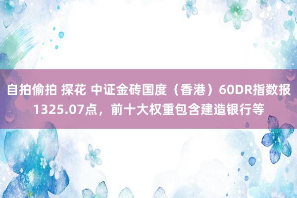 自拍偷拍 探花 中证金砖国度（香港）60DR指数报1325.07点，前十大权重包含建造银行等